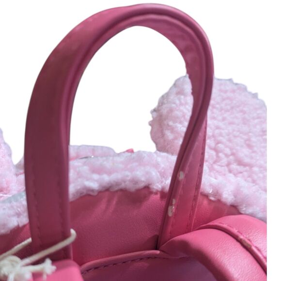 Disney Loungefly Pink Scented Sherpa Mini Backpack main image 5